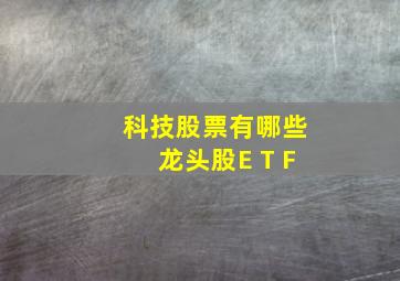 科技股票有哪些龙头股E T F